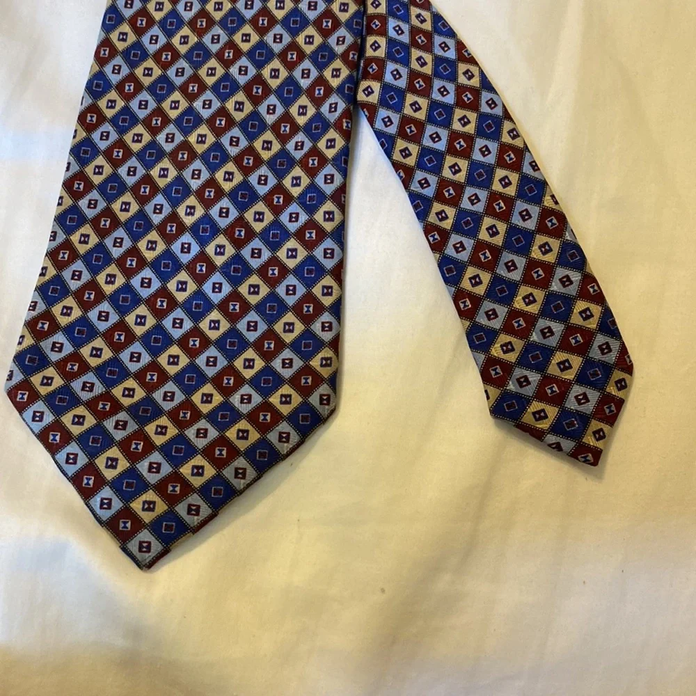 Stefano Ricci Men's Neck Tie 100% Silk deLisi Italy Blue - Picture 6 of 8